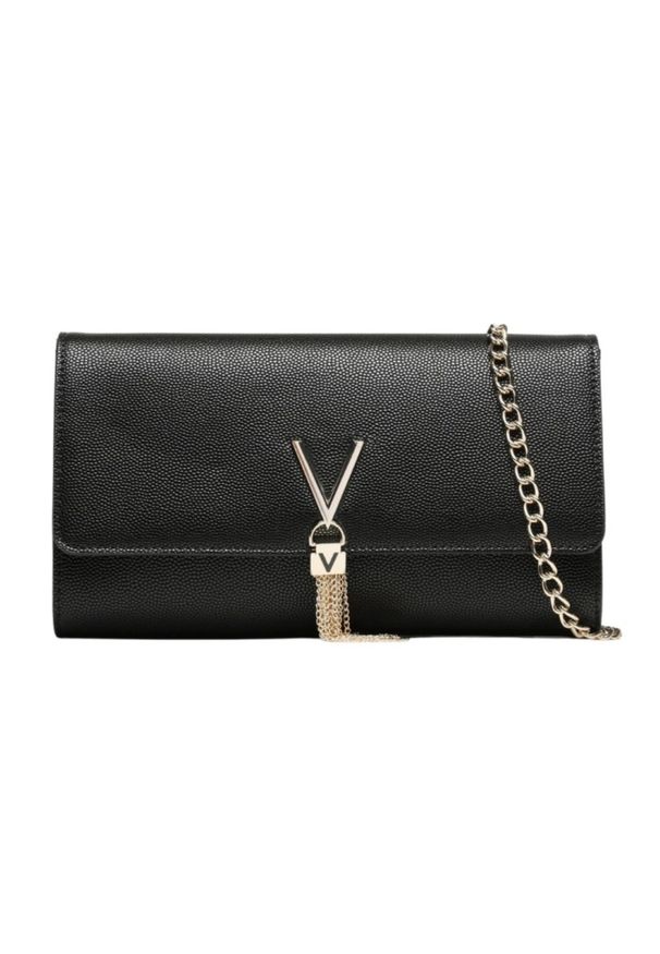Valentino by Mario Valentino - VALENTINO Czarna kopertówka Divina Pochette. Kolor: czarny