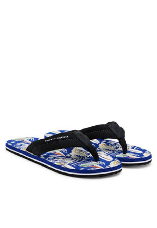 TOMMY HILFIGER - Tommy Hilfiger Japonki FM0FM05509 Czarny. Kolor: czarny. Materiał: materiał