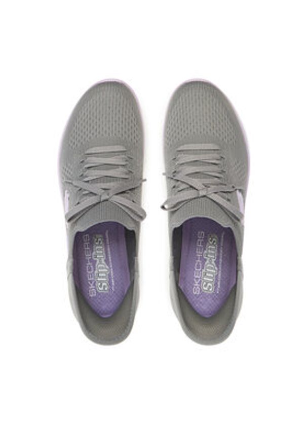 skechers - Skechers Sneakersy Summits-New Daily 150263/GYLV Szary. Kolor: szary. Materiał: materiał