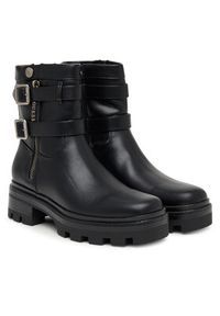 Guess Botki FLFLYN ELE10 Czarny. Kolor: czarny. Materiał: skóra #6