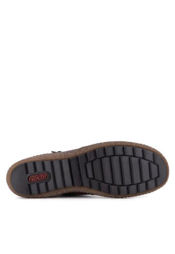 Rieker Botki L7500-35 Bordowy. Kolor: czerwony. Materiał: materiał