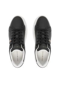 TOMMY HILFIGER - Tommy Hilfiger Sneakersy Th Chic Platform FW0FW09396 Czarny. Kolor: czarny. Materiał: skóra. Obcas: na platformie #2
