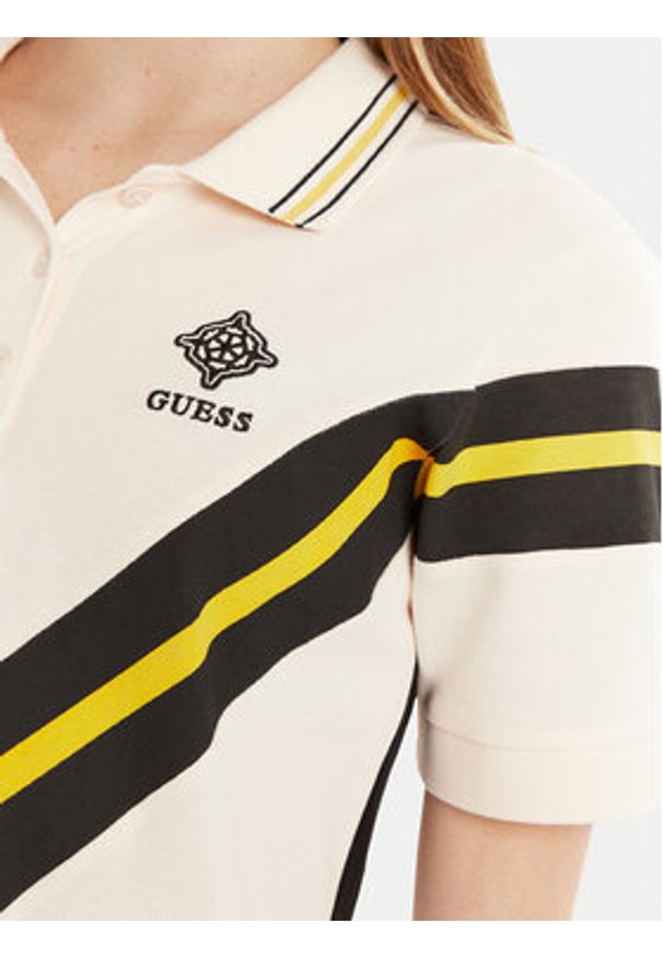 Guess Sukienka codzienna V5RK00 KCOK1 Kolorowy Regular Fit. Okazja: na co dzień. Materiał: bawełna. Wzór: kolorowy. Typ sukienki: proste. Styl: casual