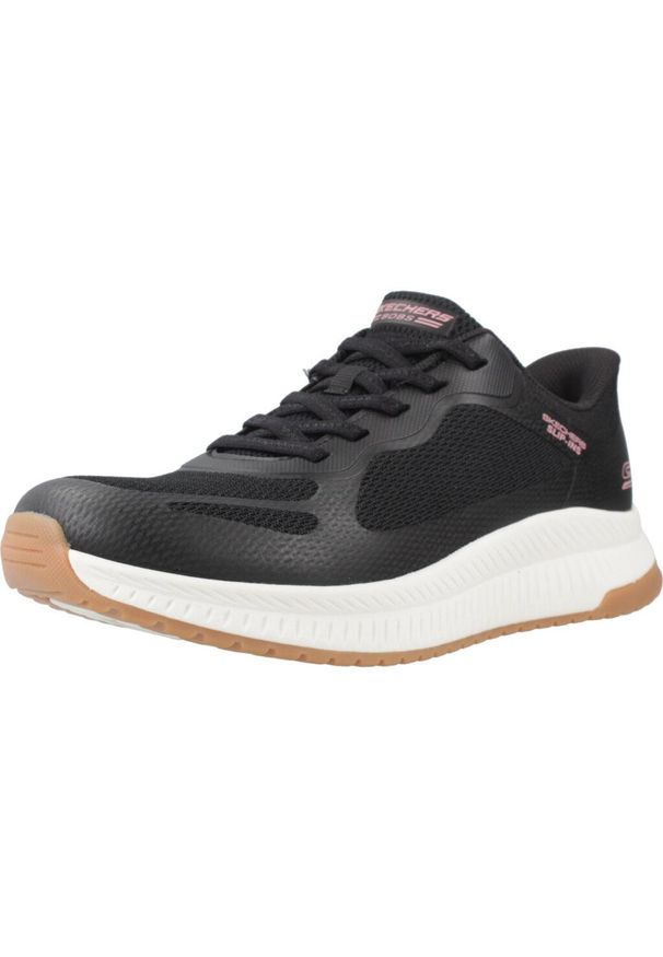 skechers - Buty SKECHERS BOBS SQUAD 4 STAPLE LOOK Czarny. Kolor: szary, wielokolorowy, czarny. Materiał: syntetyk, tkanina