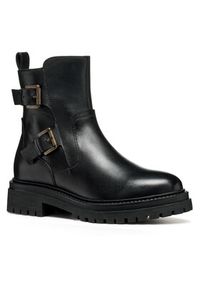 Geox Botki D Iridea D36HRC 00043 C9999 Czarny. Kolor: czarny. Materiał: skóra #5