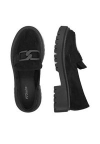 DeeZee Loafersy LE601-5 Czarny. Kolor: czarny. Materiał: materiał #4