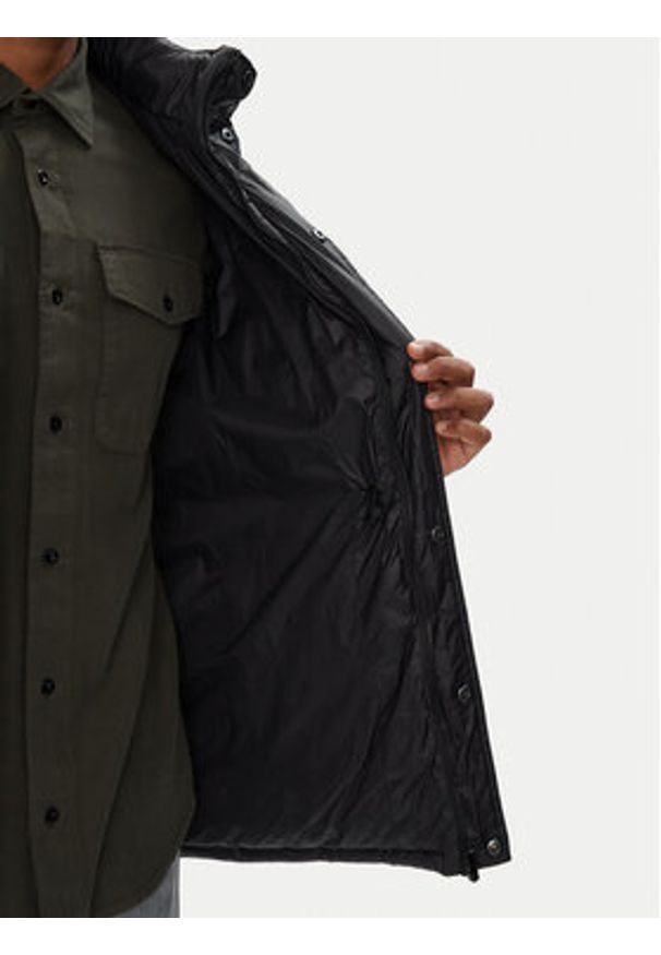 Karl Lagerfeld - KARL LAGERFELD Kurtka przejściowa 505025 553590 Czarny Regular Fit. Typ kołnierza: dekolt w karo. Kolor: czarny. Materiał: syntetyk