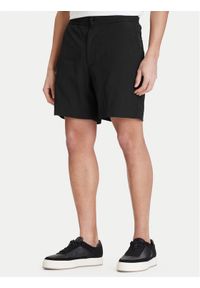 Calvin Klein Szorty materiałowe LV04LF610G Czarny Straight Fit. Kolor: czarny. Materiał: syntetyk #1