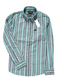 Lee - KOSZULA MĘSKA LEE BUTTON DOWN FADED GREEN L880NELF. Typ kołnierza: button down. Kolor: niebieski