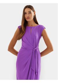 Lauren Ralph Lauren Sukienka koktajlowa 250925939002 Fioletowy Regular Fit. Kolor: fioletowy. Materiał: syntetyk. Styl: wizytowy #5