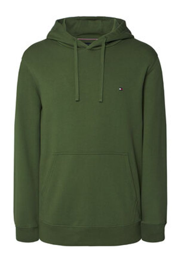 TOMMY HILFIGER - Tommy Hilfiger Bluza Essential MW0MW37235 Zielony Regular Fit. Kolor: zielony. Materiał: bawełna