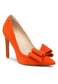 Baldowski Szpilki D04467-1451-002 Pomarańczowy. Kolor: pomarańczowy. Materiał: skóra, zamsz. Obcas: na szpilce #1