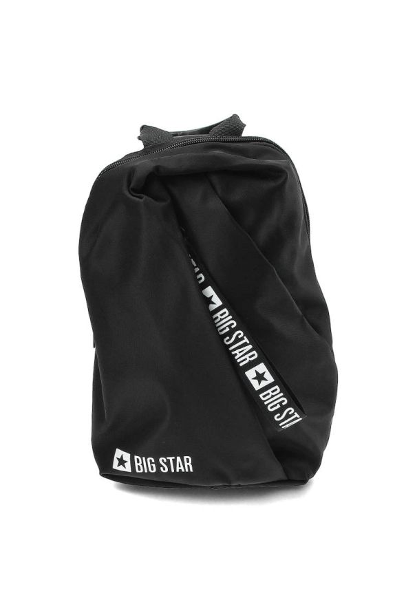 Big Star Accessories - Czarny Plecak Big Star Uniwersalna Sportowa Torba. Kolor: czarny. Materiał: materiał. Wzór: nadruk. Styl: sportowy