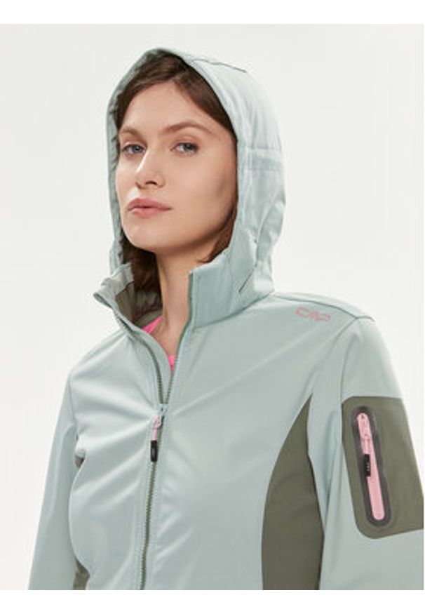 CMP Kurtka przeciwdeszczowa 39A5016 Zielony Regular Fit. Kolor: zielony. Materiał: syntetyk