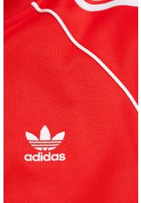 adidas Originals bluza HF2124 Adicolor Classics Primeblue SST Track Jacket męska kolor czerwony z aplikacją HF2124-VIVRED. Okazja: na co dzień. Kolor: czerwony. Materiał: materiał. Długość rękawa: raglanowy rękaw. Wzór: aplikacja. Styl: casual #2