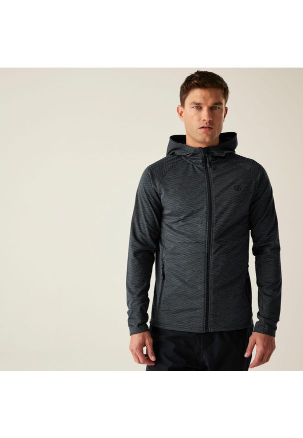 DARE 2B - Bluza męska z kapturem Assimilate III Dare 2b. Typ kołnierza: kaptur. Kolor: czarny. Materiał: polar. Sezon: zima. Sport: narciarstwo