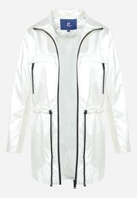 Born2be - Biała Kurtka Layna. Typ kołnierza: kołnierzyk stójkowy. Kolor: biały. Materiał: materiał. Długość rękawa: długi rękaw. Długość: długie #2