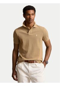 Polo Ralph Lauren Polo 710534735379 Beżowy Regular Fit. Typ kołnierza: polo. Kolor: beżowy. Materiał: bawełna #1