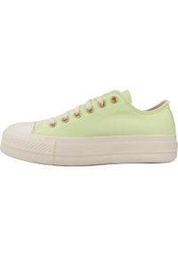 Tenisówki Converse Model Chuck Taylor All Star Lift Ox Kolor Zielony. Kolor: zielony. Materiał: tkanina