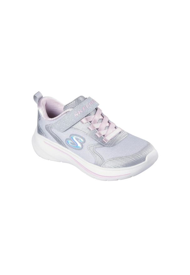 skechers - Buty SKECHERS WAVE 92 Szary. Kolor: wielokolorowy, szary, różowy, pomarańczowy. Materiał: tkanina, syntetyk