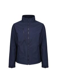 Regatta - Męska Kurtka Ablaze Softshell 3 Layer Soft Shell Jacket. Kolor: niebieski. Materiał: softshell. Sport: turystyka piesza #1