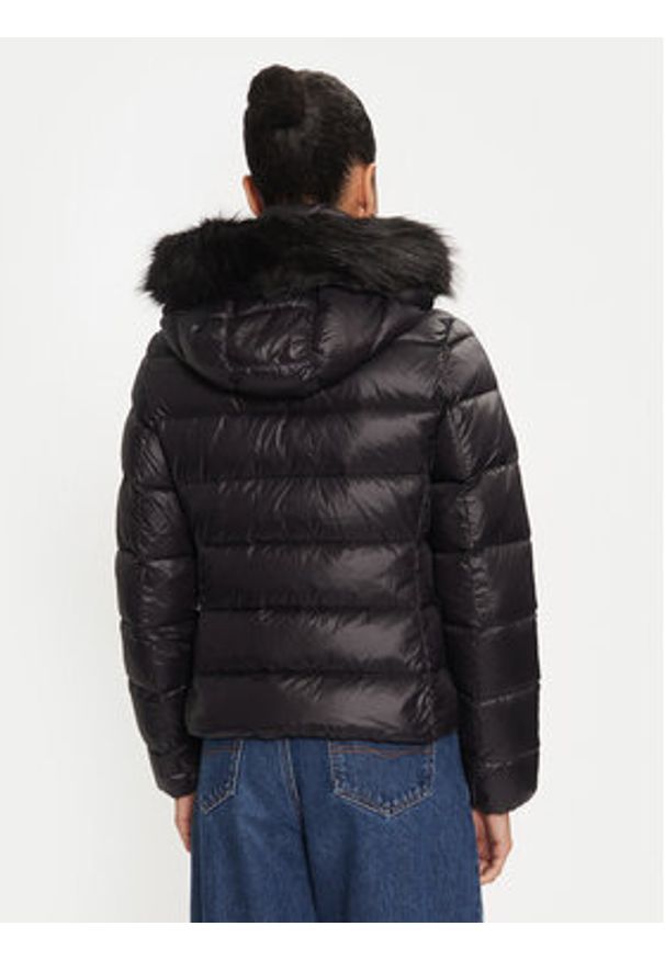 TOMMY HILFIGER - Tommy Hilfiger Kurtka puchowa WW0WW43520 Czarny Regular Fit. Kolor: czarny. Materiał: syntetyk