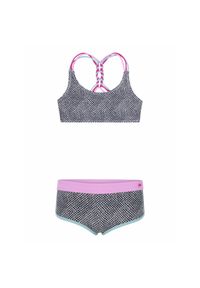 Dziewczęcy dwuczęściowy kostium kąpielowy Protest Prtzuka. Kolor: czarny, niebieski, wielokolorowy. Materiał: materiał #1