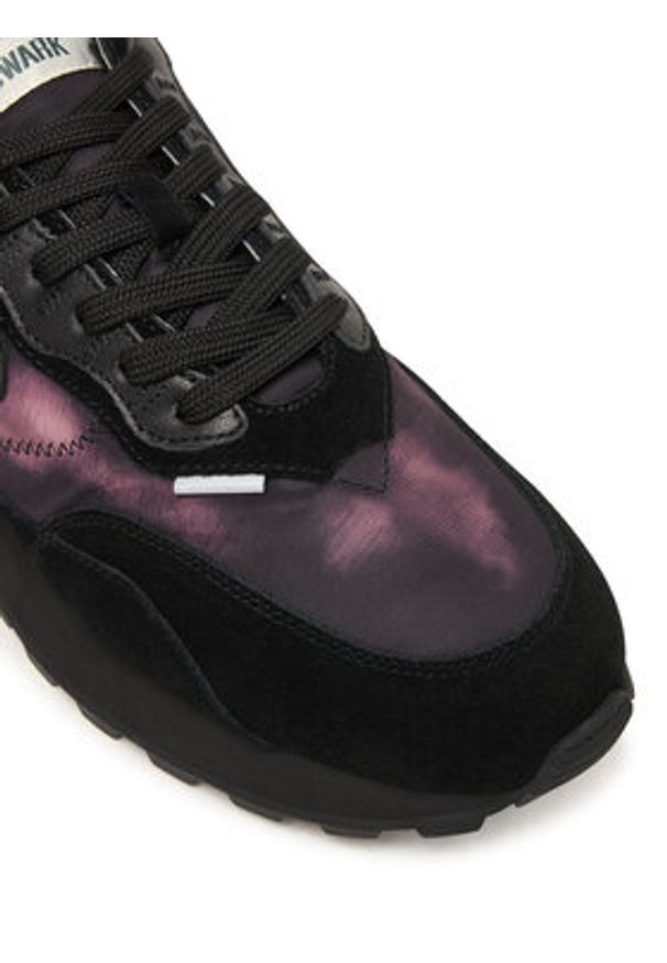 Voile Blanche Sneakersy Qwark Hype Fur Man. 2017974-09 Czarny. Kolor: czarny. Materiał: zamsz, skóra