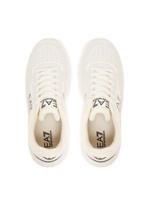 EA7 Emporio Armani Sneakersy 7X000338 AF18614 MZ188 Biały. Kolor: biały. Materiał: skóra