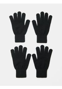 Sinsay - Rękawiczki 2 pack - czarny. Kolor: czarny