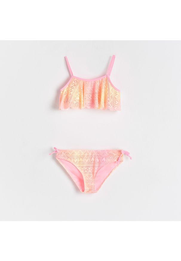 Reserved - Dwuczęściowy strój kąpielowy - Różowy. Kolor: różowy