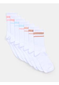 Sinsay - Prążkowane skarpetki 7 pack - wielobarwny. Materiał: prążkowany #1