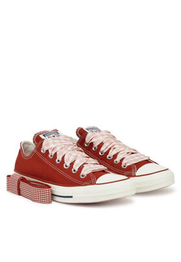 Converse Trampki Chuck Taylor All Star Gingham A13662C Czerwony. Kolor: czerwony. Materiał: materiał