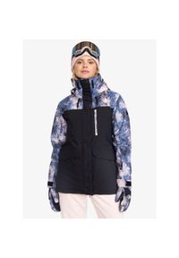 Kurtka narciarska damska Roxy Dawnrae Parka. Kolor: wielokolorowy. Materiał: poliester. Sezon: zima. Sport: narciarstwo #1