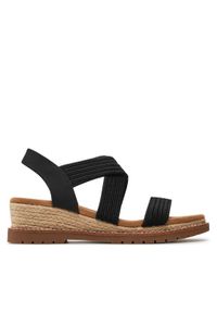 skechers - Skechers Espadryle 114688/BLK Czarny. Kolor: czarny. Materiał: materiał