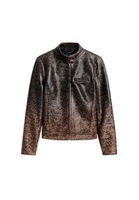 Desigual Kurtka skórzana 25SWEW44 Brązowy Regular Fit. Kolor: brązowy. Materiał: syntetyk #4