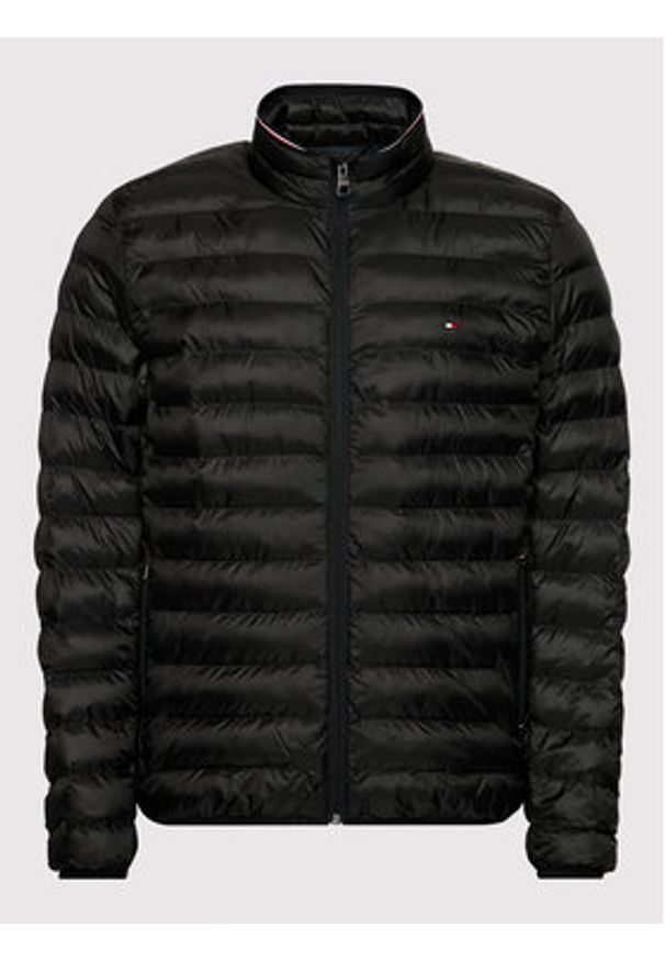 TOMMY HILFIGER - Tommy Hilfiger Kurtka przejściowa Core Circular MW0MW18763 Czarny Regular Fit. Kolor: czarny. Materiał: syntetyk