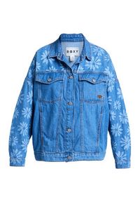 Roxy Kurtka jeansowa Salty Horizon ERJJK03700 Niebieski Regular Fit. Kolor: niebieski. Materiał: bawełna #5