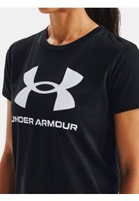 Under Armour - Koszulka fitness damska UNDER ARMOUR 1356305 z krótkim rękawem. Kolor: czarny. Długość rękawa: krótki rękaw. Długość: krótkie. Sport: fitness