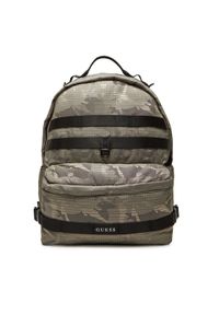Guess Plecak HMASNC P5375 Khaki. Kolor: brązowy. Materiał: materiał