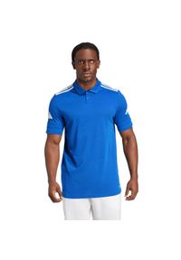 Adidas - Koszulka męska adidas Squadra 25 Polo. Typ kołnierza: polo. Kolor: biały, wielokolorowy, niebieski. Styl: sportowy