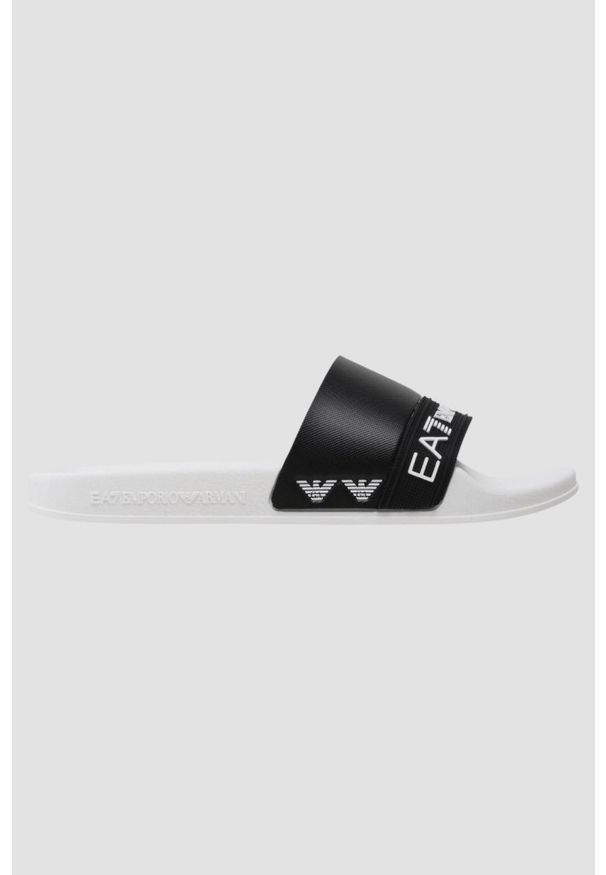 EA7 Emporio Armani - EA7 EMPORIO ARMANI Czarne klapki, Rozmiar 41. Kolor: biały