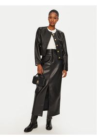 TOMMY HILFIGER - Tommy Hilfiger Kurtka skórzana WW0WW43781 Czarny Regular Fit. Kolor: czarny. Materiał: skóra #5