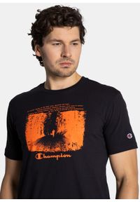 Koszulka męska Champion Athletic Archive Graphic Print Czarny. Kolor: czarny. Materiał: materiał. Wzór: nadruk