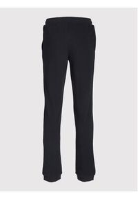 Jack&Jones Junior Spodnie dresowe Logo 12213086 Czarny Regular Fit. Kolor: czarny. Materiał: bawełna #8
