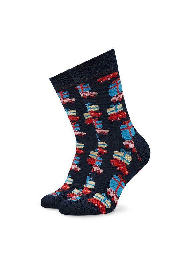 Happy-Socks - Skarpety Wysokie Dziecięce Happy Socks. Kolor: niebieski