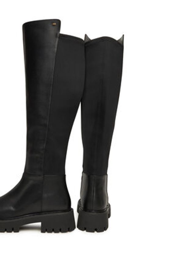 MICHAEL Michael Kors Muszkieterki Asher 40F4ASFB8L Czarny. Kolor: czarny. Materiał: skóra