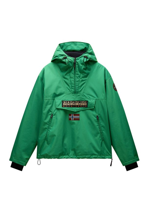 Kurtka przeciwdeszczowa męska Napapijri Rainforest Next. Kolor: zielony. Sport: turystyka piesza