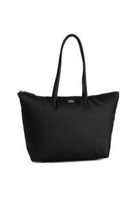 Lacoste Torebka L Shopping Bag NF1888PO Czarny. Kolor: czarny. Materiał: skórzane