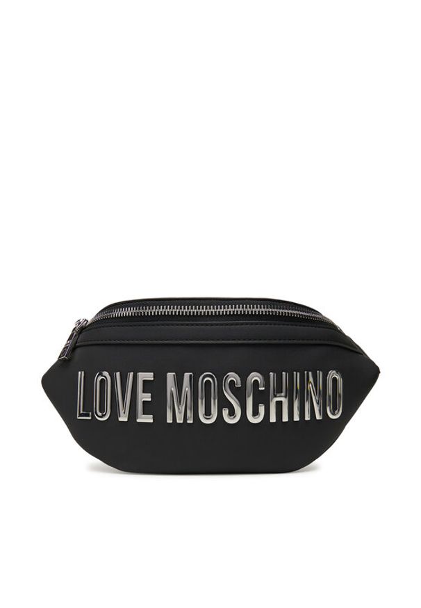 Love Moschino - LOVE MOSCHINO Saszetka nerka JC4195PP1NKD000B Czarny. Kolor: czarny. Materiał: skóra